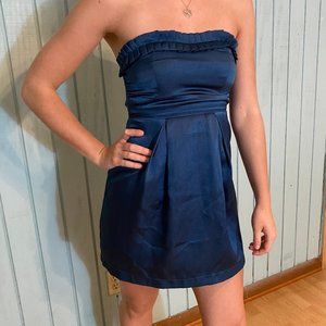 Blue formal short dress